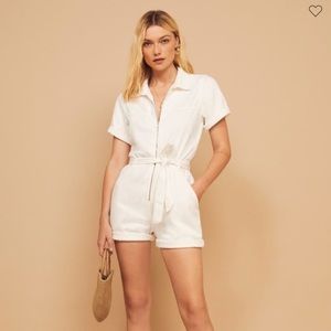 NWT Reformation Vintage White Sadie Jumpsuit